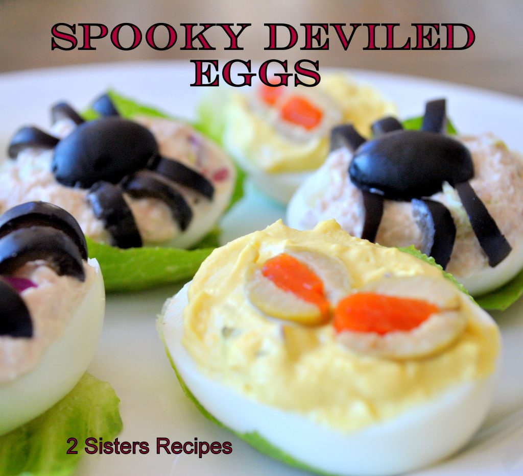 Spooky Deviled Eggs