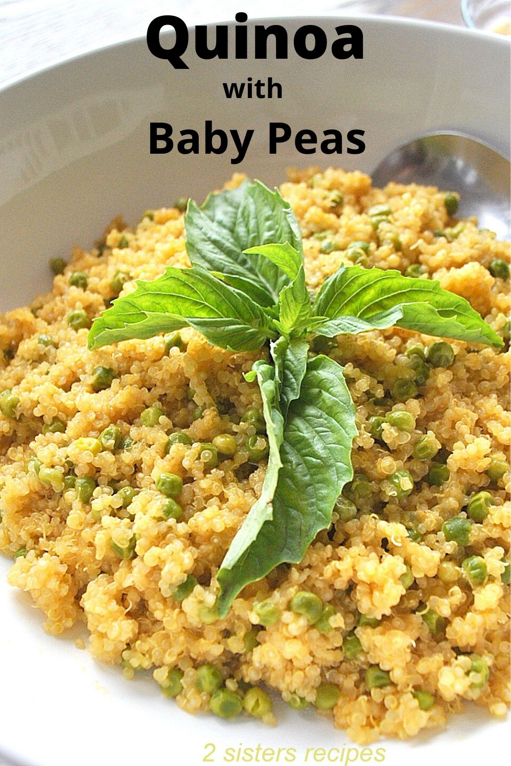Quinoa with Baby Peas by 2 Sisters Recipes by