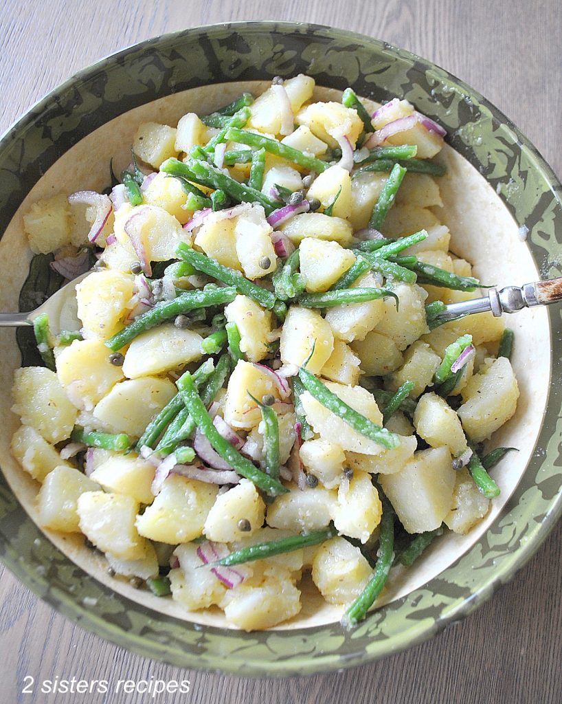 Potato and Green Bean Salad by 2sistersrecipes.com 