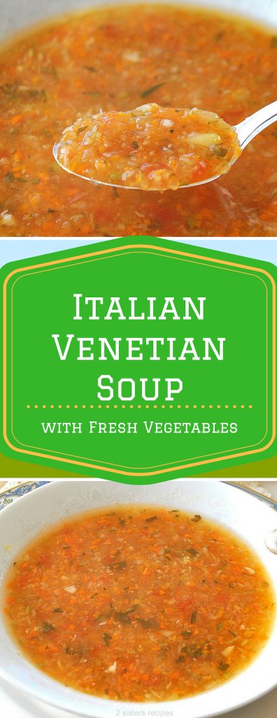 Italian Venetian Soup by 2sistersrecipes.com