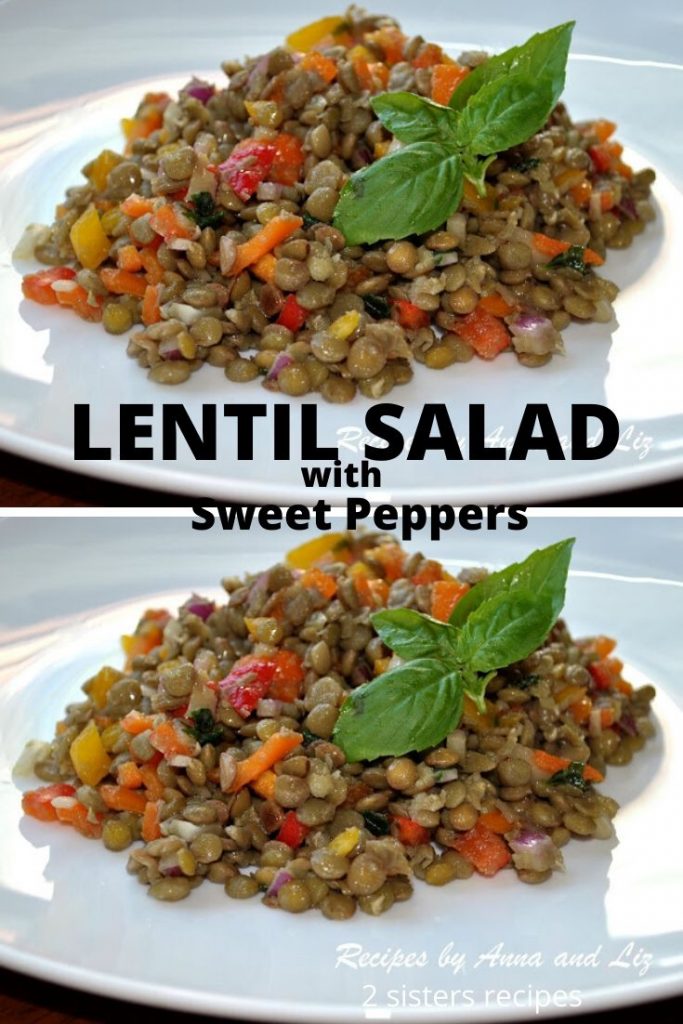 Lentil Salad with Sweet Peppers by 2sistersrecipes.com