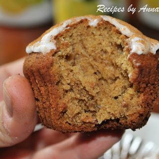 EASY Pumpkin Muffins with Icing