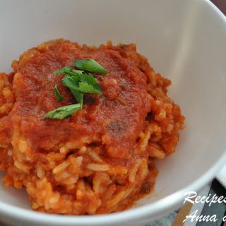 Easy Risotto with Marinara Sauce by 2sistersrecipes.com