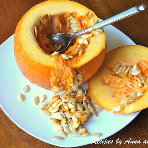 Roasting Pumpkin Seeds by 2sistersrecipes.com