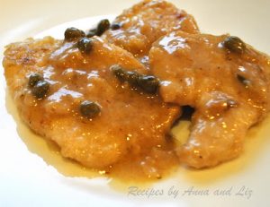 Chicken Smothered in White Wine- Lemon and Capers