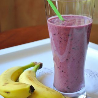 Mixed Berry Protein Smoothie by 2sistersrecipes.com