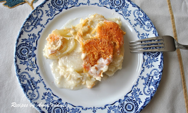 Extra Creamy Scalloped Potato Casserole by 2sistersrecipes.com