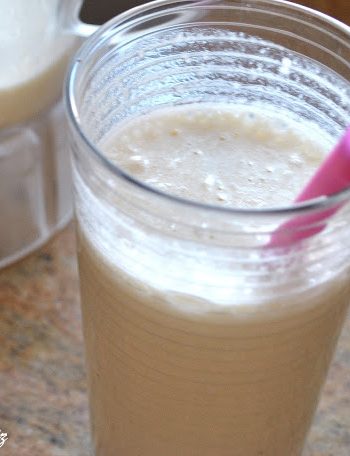 Pina Colada Protein Smoothie by 2sistersrecipes.com