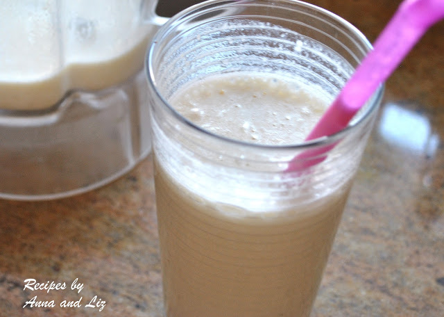 Pina Colada Protein Smoothie by 2sistersrecipes.com