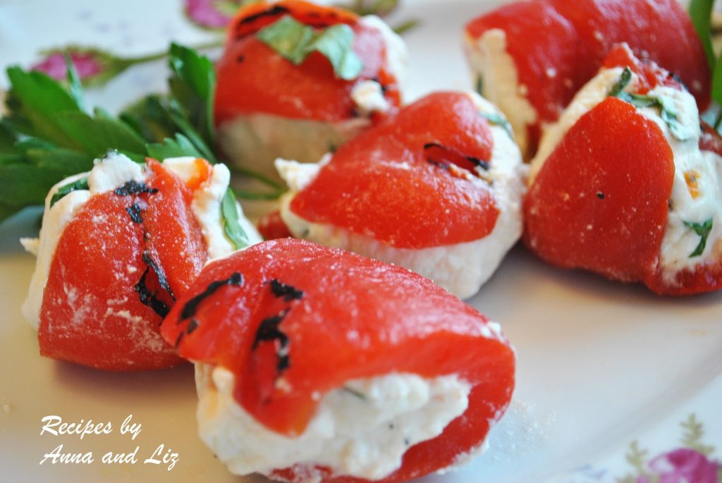 Roasted Peppers Stuffed with Cheese and Herbs - 2 Sisters Recipes by ...