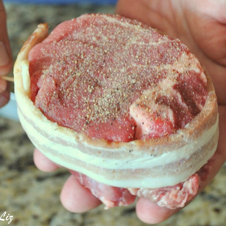 Grilled Filet Mignon Wrapped with Bacon