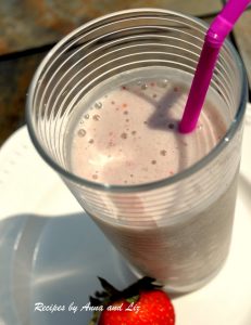 Banana Strawberry and Yogurt Protein Smoothie