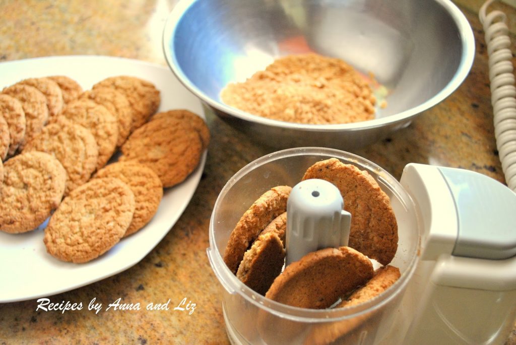 oatmeal cookies in a mini chopper by 2sistersrecipes.com 