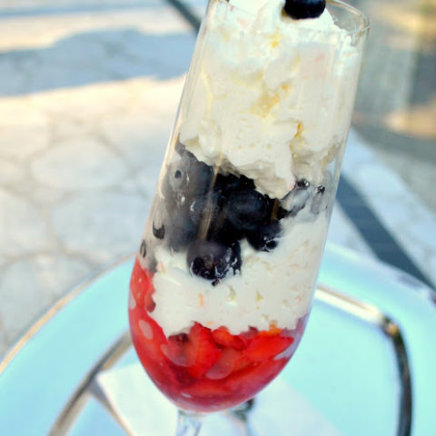 Red White and Blue-Berry Parfait by 2sistersrecipes.com