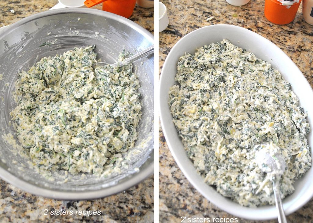 Baked Artichoke and Spinach Dip by 2sistersrecipes.com