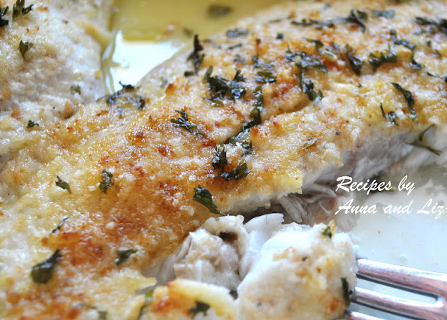 Baked Flounder Filet Oreganata - Lightened! By 2sistersrecipes.com