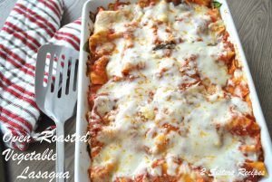 Oven-Roasted Vegetable Lasagna – Lightened!