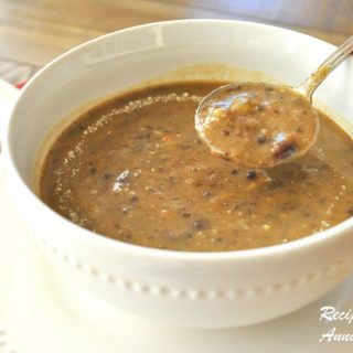 Creamy Black Bean Soup - without the Cream!