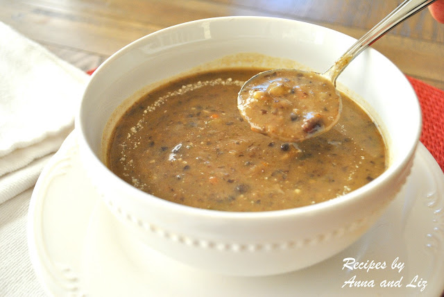 Creamy Black Bean Soup - without the Cream!