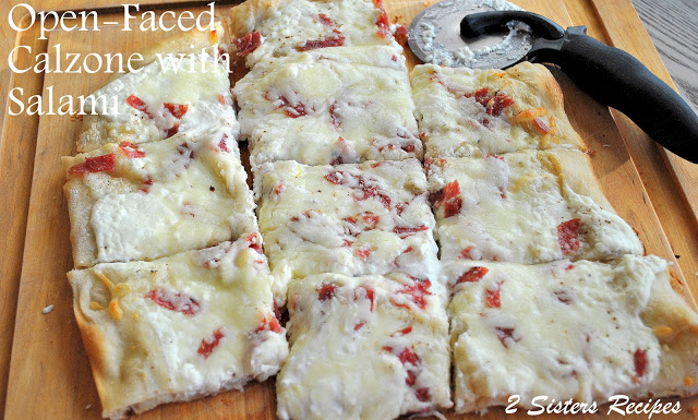 Open-Faced Calzone by 2sistersrecipes.com