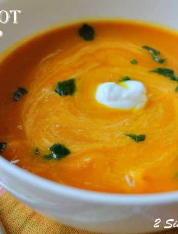 Spicy Carrot Soup by 2sistersrecipes,com