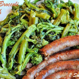 Broccoli Rabe and Sausage by 2sistersrecipes.com