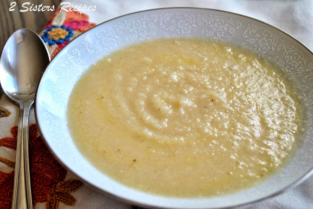 Potato-Cauliflower Soup by 2sistersrecipes.com 