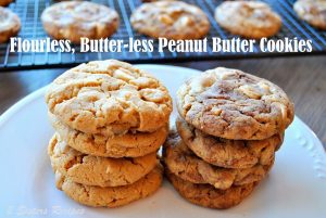 Flourless, Butter-less Peanut Butter Swirl Cookies – 2 Recipes!