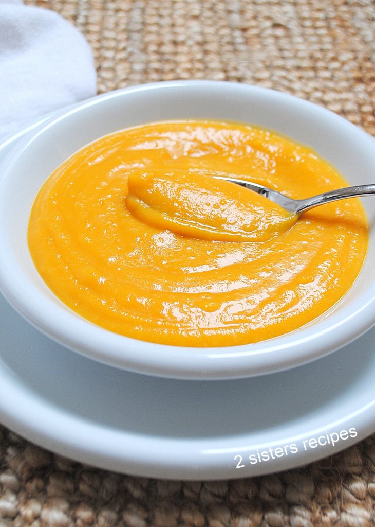 Creamy Butternut Squash Potato Soup by 2sistersrecipes.com