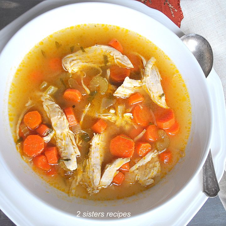 Leftover Turkey Soup by 2sistersrecipes.com
