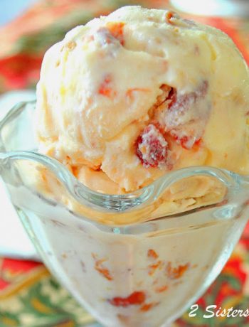Sweet Cherry Pie Ice Cream by 2sistersrecipes.com