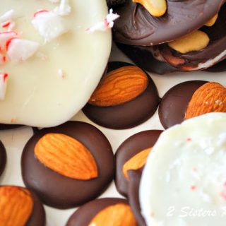 Peppermint Bark and Dark Chocolate Almond Kisses