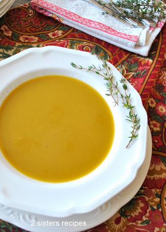 Split Pea and Thyme Soup by 2sistersrecipes.com 