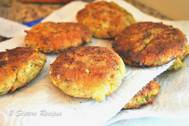 Broccoli and Cheese Patties by 2sistersrecipes.com