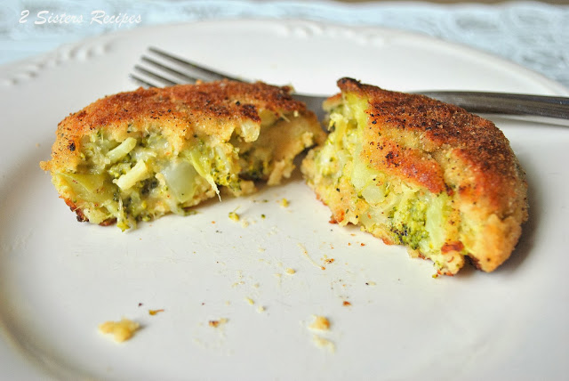 Broccoli and Cheese Patties by 2sistersrecipes.com 