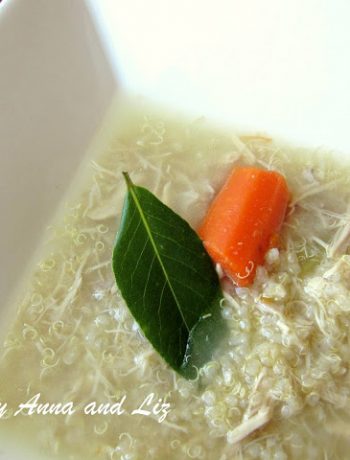 Mom's Chicken Soup with Quinoa by 2sistersrecipes.com