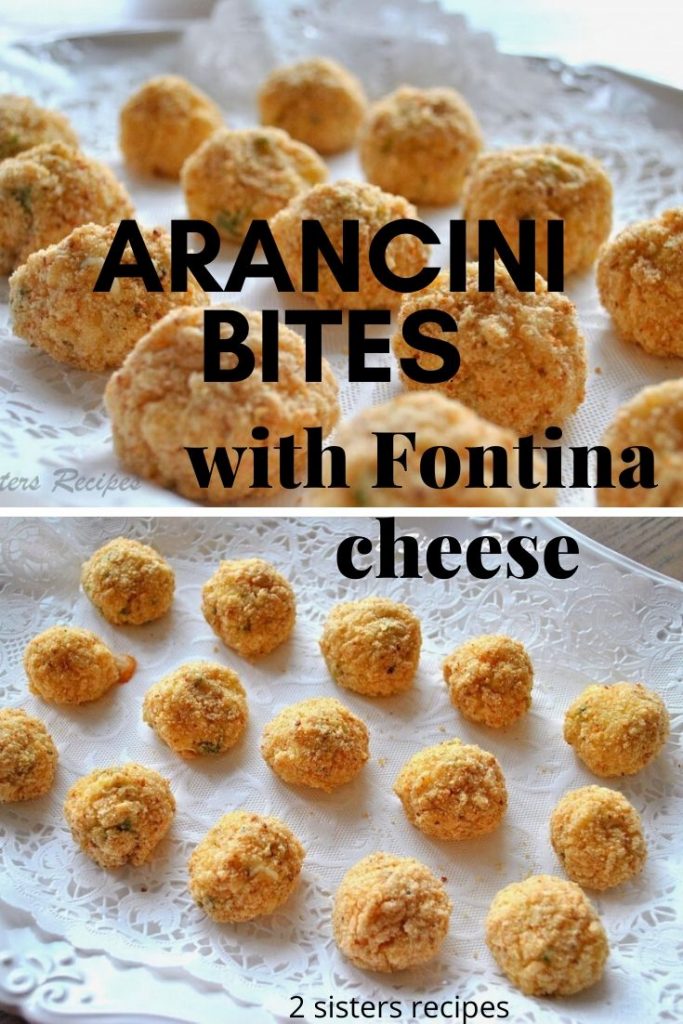 Arancini Bites with Fontina Cheese by 2sistersrecipes.com 