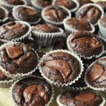 Mini Brownie Cups filled with Nutella by 2sistersrecipes.com