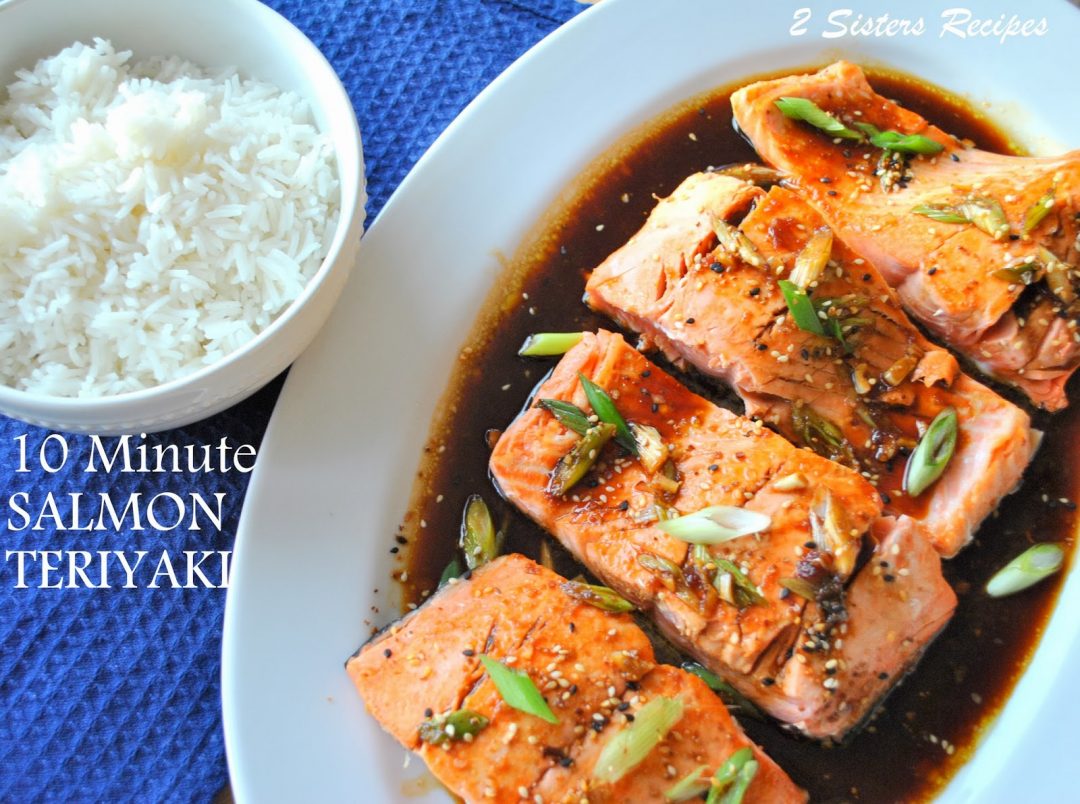 Pan Seared Salmon with Teriyaki Ginger Sauce by 2sistersrecipes.com