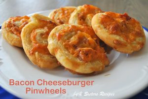 EASY Bacon Cheeseburger Pinwheels