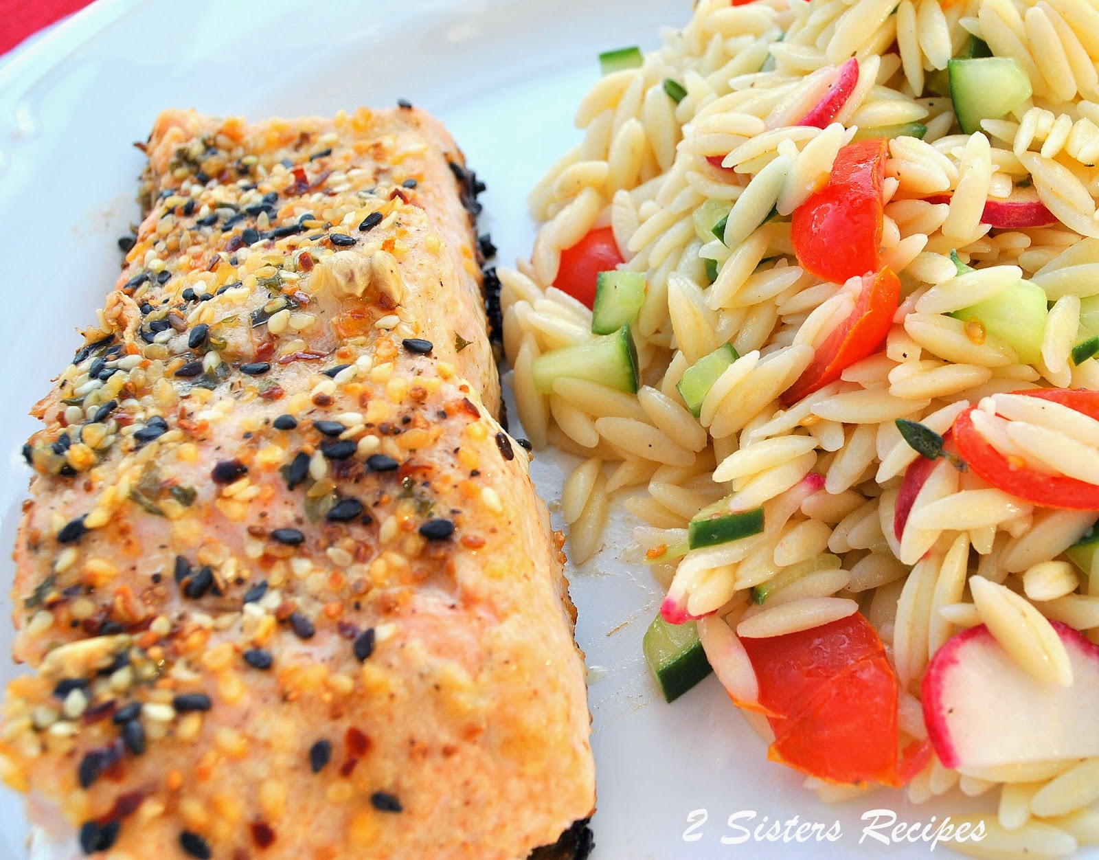 Grilled Sesame Ginger Salmon by 2sistersrecipes.com
