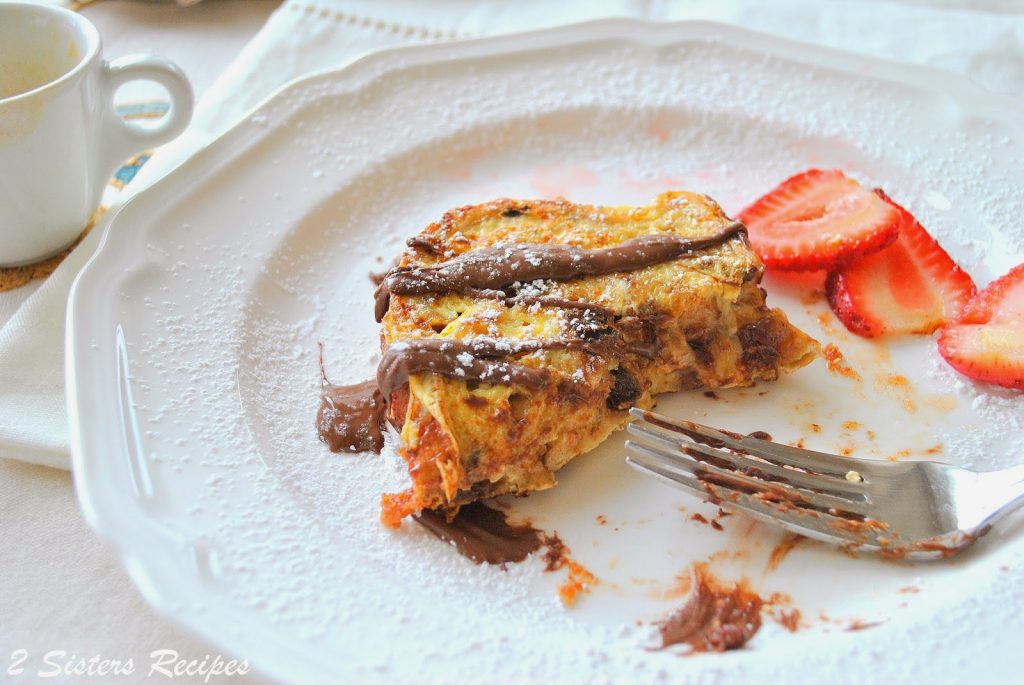 Cinnamon Swirl Raisin French Toast With Nutella 2 Sisters Recipes By Anna And Liz 