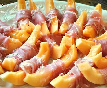 Sweet Melon with Prosciutto di Parma by 2sistersrecipes.com