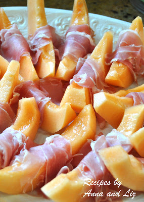 Sweet Melon with Prosciutto di Parma by 2sistersrecipes.com 