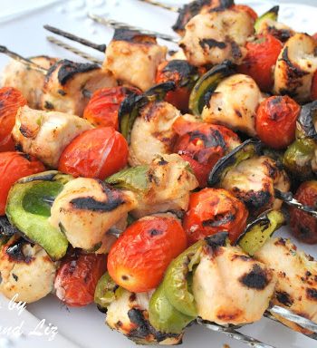 Grilled Ginger-Lime Chicken Kabobs by 2sistersrecipes.com