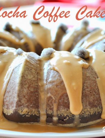 Mocha Coffee Cake by 2sistersrecipes.com