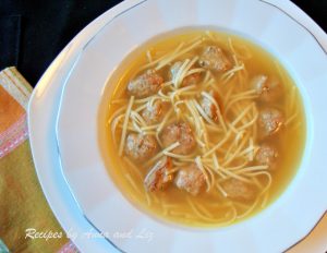 Chicken Noodle Soup with Mini-Meatballs