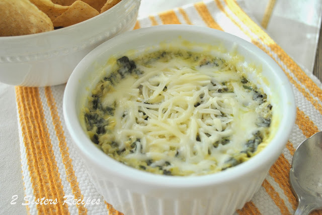 Baked Kale Spinach Artichoke Dip by 2sistersrecipes.com