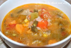 Hearty Vegetable and Rice Soup