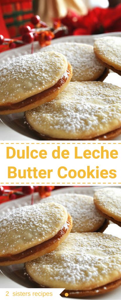 Dulce de Leche Butter Cookies by 2sistersrecipes.com 
